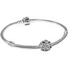 PANDORA Hearty 79244 - Bracciale da donna in argento magico, idea regalo elegante per donne alla moda, 19 cm, Argento sterling, Senza pietre.