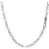 PROSILVER PROSTEEL Catenina da Uomo Argento 925 Collana Cubana Argento 925 Collane Argento Uomo 925 Larghezza 3 mm, Lunghezza 60 cm