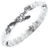 10:10 Bracciale Uomo Donna Pietra di Luna Naturale e Acciaio Inox - Elegante, Unisex, Regolabile - Confezione Regalo - Made in Italy