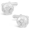 Alexander Castle Gemelli in argento sterling, a forma di pallone da calcio, regalo da uomo