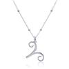 WANDA PLATA Collana Ariete Segno Zodiacale Donna Argento 925 Ciondolo Segno Zodiacale Ariete con Catena 45 cm+5 cm, Collana Oroscopo Costellazione S
