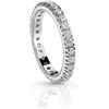 Maglione Gioielli Anello/Fedina Veretta ETERNITY in oro bianco 18kt e zirconi tuttogiro