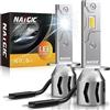 NATGIC H1 Led Abbaglianti, Lampadina H1 Led +500% di Luminosità 16000lm 80W 6500K Bianco Xeno Conversion Kit per Auto Ad Alto/Basso Fascio di Ricambio della Lampada Alogena (2 Pezzi)