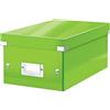 Leitz Click & Store WOW Scatola Archivio DVD, per Archivio e Organizzazione di DVD, Adatta a Casa e Ufficio, Verde, 60420054
