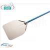 Pala pizza rettangolare in alluminio, dim.cm 33x33, lunghezza manico cm 120 - mod.A-32R 120