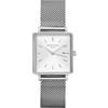 Rosefield Orologio Analogico da Donna The Boxy - Argento - ∅ 26 x 28 mm