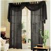 Gardinenbox, Set Completo di 3 Tende in Voile, Colore: Nero, 60999
