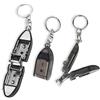 Modixun Tagliaunghie da viaggio con portachiavi da viaggio, mini tagliaunghie pieghevole in acciaio inox, tagliaunghie portatili con lime per unghie