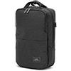 Ciak Roncato Zaino Piccolo Regolabile Porta Pc o Tablet Taglia S in Nylon Impermeabile Serie Millennium 2 Toni, Nero