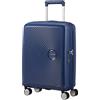 American Tourister Soundbox - Spinner 55/20 Tsa Exp, Valigia Espandibile, S (55 cm - 41 L), Blu (Midnight Navy)