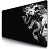 TITANWOLF - Grande Tappetino Mouse da Gioco - XXXL Oversize Mousepad - Dimensione 1200x600 mm - XXL Formato Oversize da scrivania e Tavolo - per Mouse e Tastiera - MOD. Wolf Skull