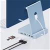 PULWTOP USB C HUB Per iMac 24 Pollici 2021/2023,7 In 1 HUB USB Per iMac M1/M3,Accessori iMac Con USB C 10Gbps,3*USB A,Lettore Di Schede SD/TF,Supporto Espandere M.2 NVME SSD(Non Incluso),Azzurro