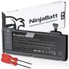 NinjaBatt A1322 A1278 Batteria per Apple MacBook Pro 13 [Metà 2012 2010 2009 Presto 2011 Tardi 2011] - Alta Capacità [63,5Wh/10,95v]