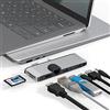 Yeemie Pro Surface Laptop 5 Hub USB Accessori con 4K HDMI | 100Mbps Ethernet | USB3.0 | Tipo C Data Sync | Lettore di Schede SD TF Card | 3.5mm Audio Adattatore per Microsoft Surface Laptop Go2|Go|5|4|3