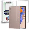 ebestStar - Cover per Samsung Galaxy Tab S7 SM-T870, Custodia Silicone Trasparente, Protezione TPU Antiurto, Morbida Sottile Slim, Trasparente + Vetro Temperato