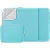 RAINYEAR make life easier RAINYEAR 15,6 pollici Laptop Sleeve Custodia morbida Borsa con fodera soffice con tasca frontale e custodia per accessori, compatibile con 15,6 pollici Notebook Computer Chromebook, Blu