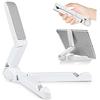 VOVIGGOL Supporto Tablet da Tavolo, Porta Tablet Regolabile, Supporto Cellulare Compatibile con Galaxy Tab, iPad Mini/Air 6 5, iPhone 16 15 Plus, Galaxy S24 Ultra e Altri da 4-12.9, Bianco