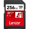 Lexar Scheda SD 256 GB, Scheda di Memoria SDXC fino a 120 MB/s in Lettura, fino a 45 MB/s in Scrittura, UHS-I, U3, V30, C10, Full-HD e 4K UHD (LSDESXX256G-BNNNG)