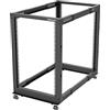StarTech.com Server Rack 18U 19 a 4 Montanti a Telaio Aperto - Armadio Rack di Rete con Ruote, Piedini di livellamento/montaggio a pavimento, Rack dati per Apparecchiature AV/Dati/IT (4POSTRACK18U)