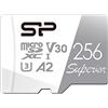 SP Silicon Power Silicon Power 256 GB Superior Micro SDXC UHS-I (U3), V30 4K A2, compatibile con GoPro Hero 9 Scheda MicroSD ad alta velocità con adattatore