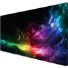 Tech Stor3 Tappetino XXL colorato speed Gaming Mouse Pad, 90 x 40 cm, effetti luce con Base Antiscivolo in Gomma, Aderente e Liscio, Adatta ad Ogni Mouse, Tastiera e Laptop