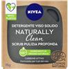 Nivea Naturally Clean Scrub Solido Pulizia Viso Profonda 75g