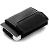 Jaimie Jacobs 'Nano Boy Pocket' Mini Portafoglio uomo con Portamonete, Porta Carte di Credito dal design minimalista, Mini Wallet, Porta tessere slim tascabile (Vegan Nero)