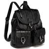 VASCHY Zaino Donna, Zaino Pelle Donna Piccolo Zainetto Donna Vintage Zainetto Ragazza Borsa Donna Casual Borse a Zainetto per Scuola Viaggio Lavoro Shopping Nero Festa Della Mamma
