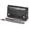 Matador Marca Catena Portafoglio Nera Pelle #Dallas con Nobile Scatola Regalo, Lusso Porta Documenti Moto con protezione RFID, Portafoglio Uomo Con Catena con Molti Scomparti per Carte in Nero Nappa