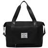 FANDARE Borsone da Viaggio Pieghevole Uomo Donna - Borsa Sportiva Weekender Grande per Palestra, Piscina, Nascita, Ospedale - Con Scomparto Scarpe - Nero