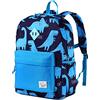 VASCHY Zaino Bambino, Zaino Dinosauro Blu Scuro Grande Zaino Asilo Bambino Zaini Scuola Elementare Zainetti per Bambini Zainetto Ragazzo con Fascia Toracica