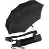 iX-brella Ombrello tascabile XXL con borsa a tracolla, nero, 115 cm, Ombrello tascabile XXL