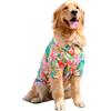 BT Bear Camicia hawaiana per cani, abbigliamento estivo per cani, traspirante, in cotone, 3XL-8XL, per cani di taglia media e grande (6XL, rosso)