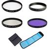 AFGRAPHIC Set di filtri per fotocamera 3 in 1 UV CPL FLD con anello adattatore per fotocamera Panasonic Lumix DMC LX7