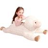 IKASA Pecora Peluche Gigante Giocattolo Morbido,Animali di Peluche XXL XL Grande Giganti Enorme 78cm Teneri Jumbo Enormi Morbidosi Animale Grasso,Regali per Bambini Ragazze Ragazz (Bianca, 78cm)