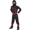 Costume Ninja Bambino 4 6 7 8 10 12 Anni, 12 Pezzi Ninja Vestito Carnevale  Nero Rosso con Freccette Baionetta, Costumi Cosplay Samurai, Vestito Costume  Carnevale Bambino per Carnevale, Halloween : : Giochi e giocattoli