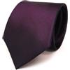 TigerTie - Cravatte di seta di raso - porpora viola-scuro Uni - Cravatta in seta Silk