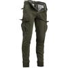 Instinct I Pantaloni Uomo Cargo con Tasche Laterali Slim Fit Autunno Inverno Caldi, Pantaloni Tasconati Multitasche Militari da Lavoro con Elastico alla Caviglia e Coulisse, Taglia 46, Verde MK-606