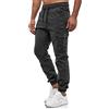 Tazzio Pantaloni Cargo da Uomo Jogger Chino Regular Fit Jeans 16610, Blu Navy, L