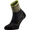 Lurbel Sfida Three, calze da trail running, calze anti-vesciche, anti-odore, calze traspiranti da montagna, unisex., Nero/Sottobosco, X-Large