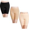 wirarpa Pantaloncini Sottogonna Boxer Donna Cotone Vita Alta Mutande Shorts Elasticizzati Pacco da 3 Nero Taglia S