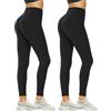 DDOBB Leggins Donna Pantaloni Sportivi Leggings Donna Palestra Vita Alta Push Up Controllo della Pancia Opaco Elastici Fitness Yoga(Nero*2,S-M)