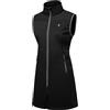 Little Donkey Andy Gilet leggero Softshell da donna, antivento, senza maniche, Nero-lungo, M