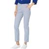 Tommy Hilfiger Pantaloni da Donna Hampton Chino a Righe Casual, Blu/Bianco, 38