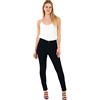 M17 5056242785514 Donna Skinny Fit Jeans Denim Casual Classici Cotone Pantaloni con Tasche con Zip (12, Nero), Black