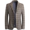 YOUTHUP Blazer Scozzese da Uomo Slim Fit Formale Giacca da Abito 2 Bottoni Affare Giacca Elegante