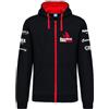 Barcelona Padel Tour | Felpa con Cappuccio da Uomo con Zip | Giacca Sportiva Padel con Stampa Speciale Padel | Abbigliamento Sportivo (Nero, L)