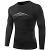 AMZSPORT, Maglietta da Uomo a Compressione, a Maniche Lunghe, Funzione Baselayer, Thermisch mit Baumwolle Innere, M