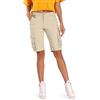 Aeslech Bermuda Cargo Shorts da donna, casual cotone multi tasche all'aperto, cachi, 46