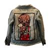 LSERVER Giacca di Jeans Bambina Giubbotto Denim Giacca Bambino Primavera con Maniche Lunghe Casual Moda, Blu Denim, Blu, 8-9 Anni